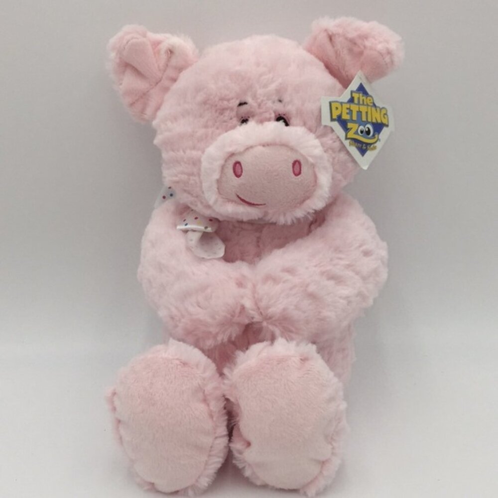 The Petting Zoo 14 Snugglerz Pig Pink Soft Plush Stuffed Farm Animal